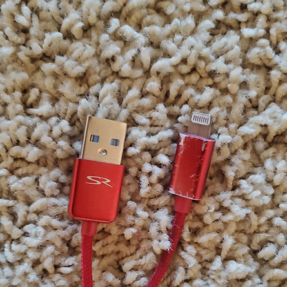 Red USB Charging Cable